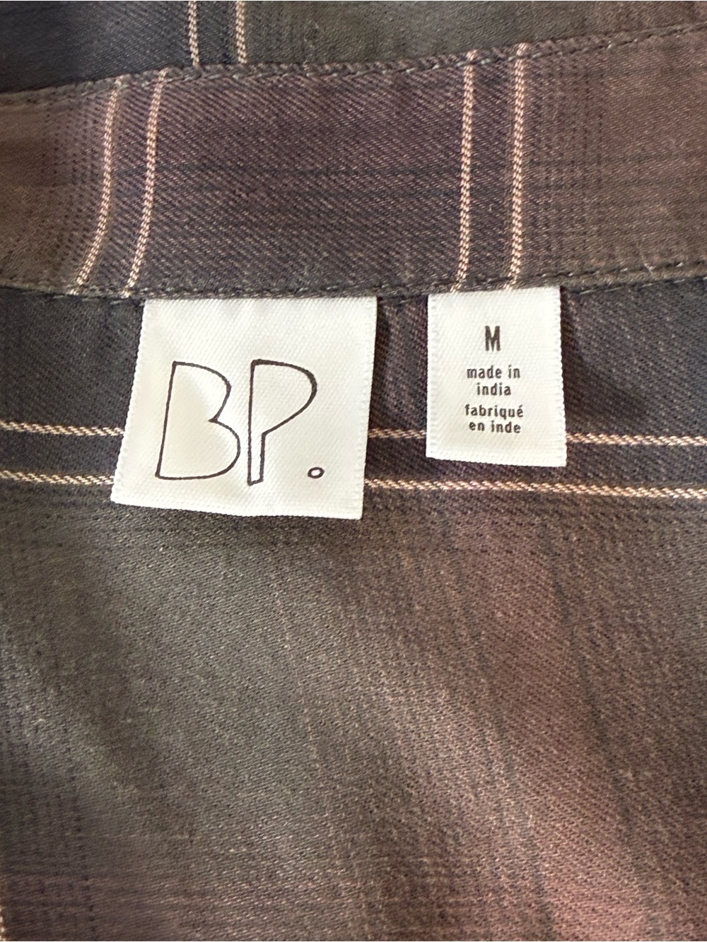 Nordstrom Plaid Button-Down Shirt in Brown and Gray - Picture 8 of 9
